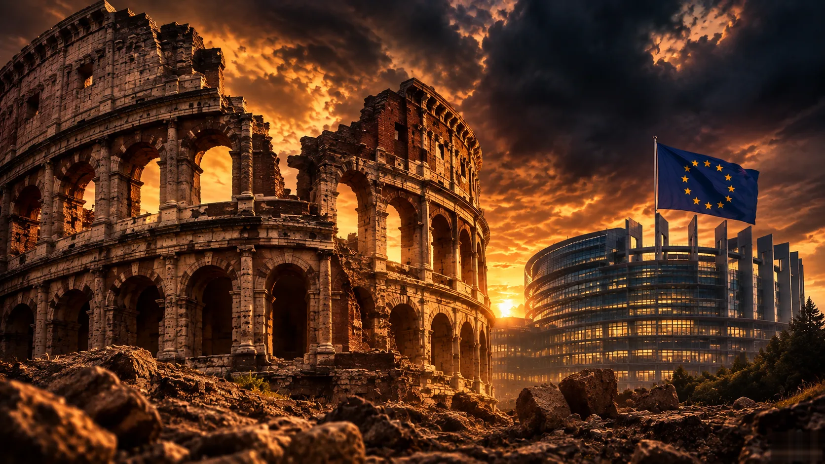 De Roma a Bruselas: el patrón que destruye imperios
